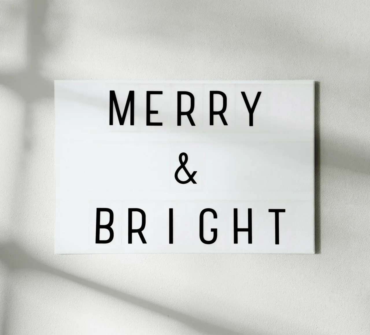 Merry X-Mas Lightbox canvas by Monika Strigel