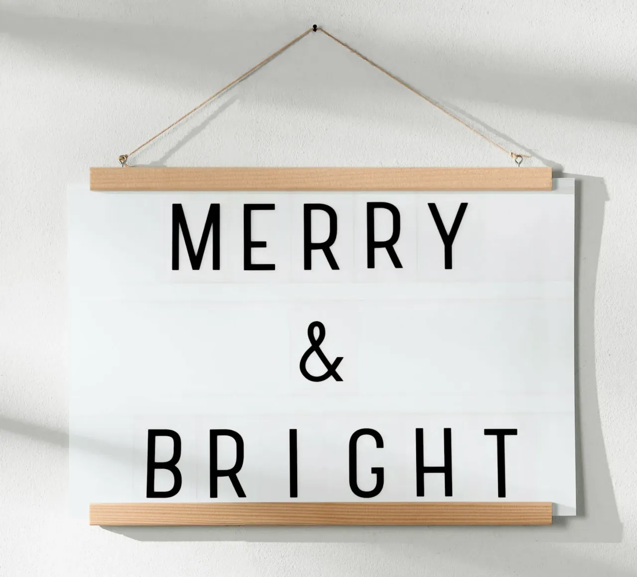 Fröhliche Weihnachten Lightbox Hahnemühle von Monika Strigel