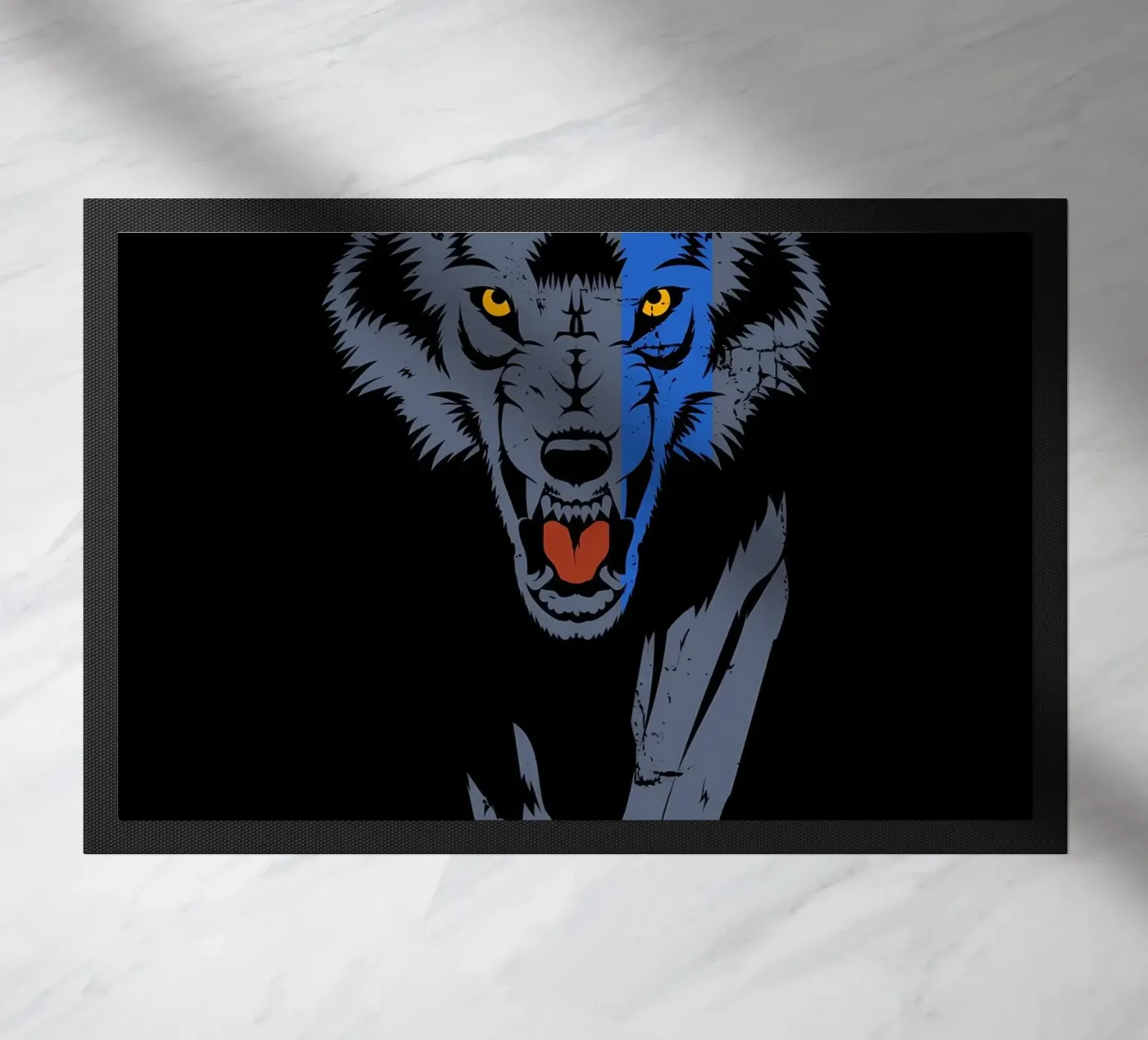 Wolf Tier Fußmatte von Pierre Walton
