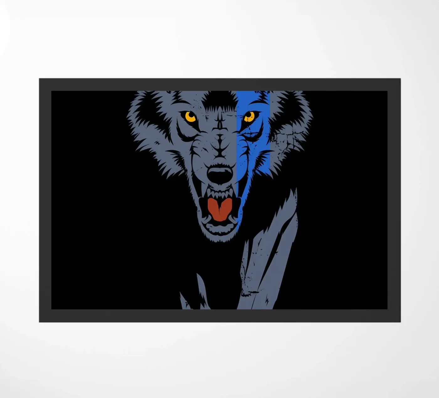 Wolf Tier Fußmatte von Pierre Walton