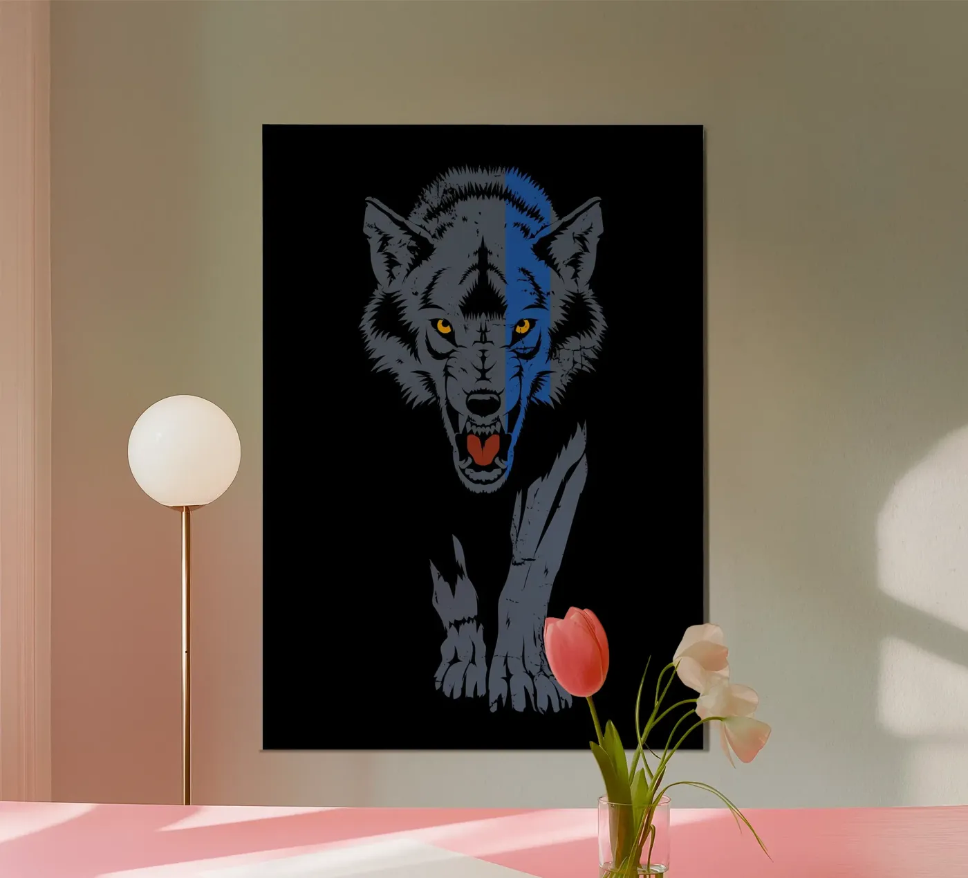 Wolf Animal poster van Pierre Walton