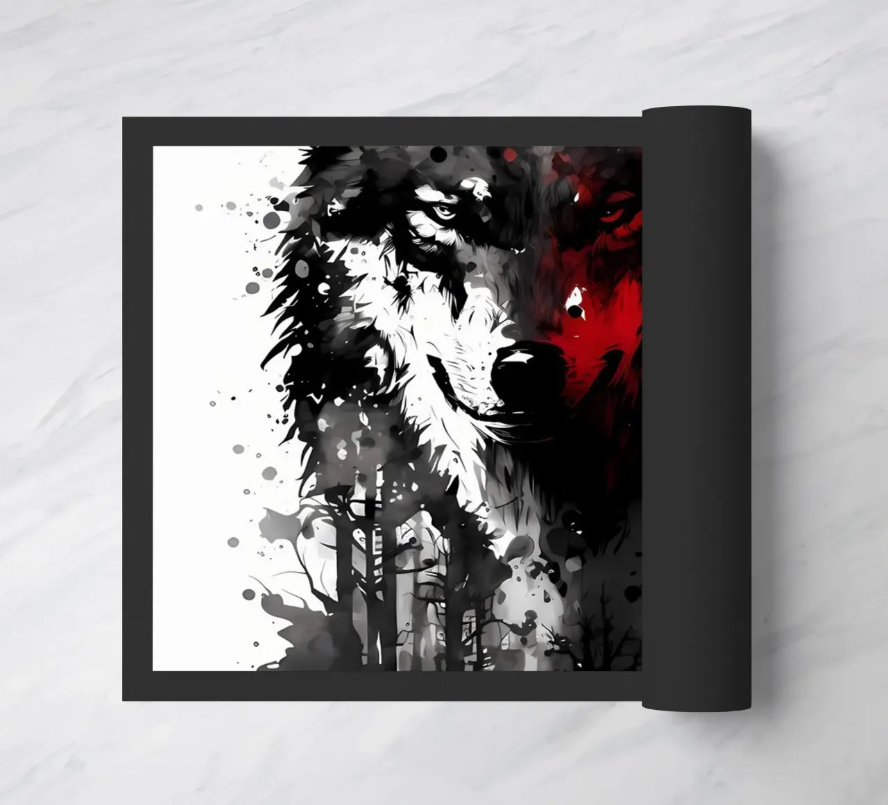 Wolf Animal deurmat van Pierre Walton