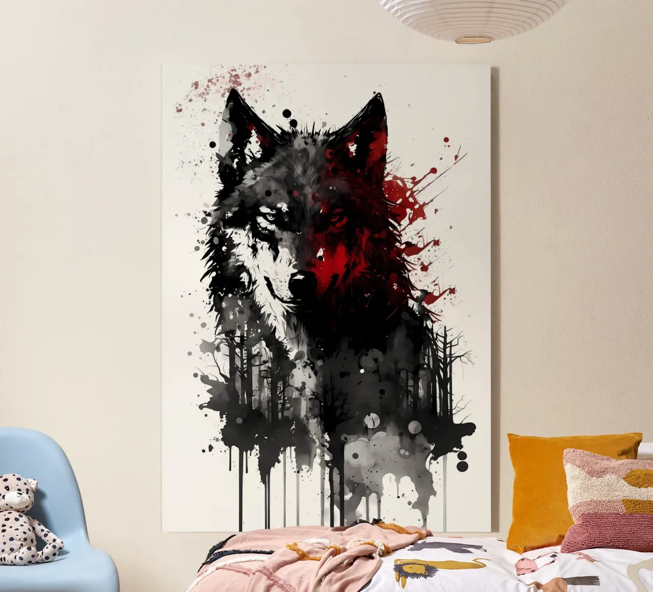 Animale lupo plexiglass da Pierre Walton