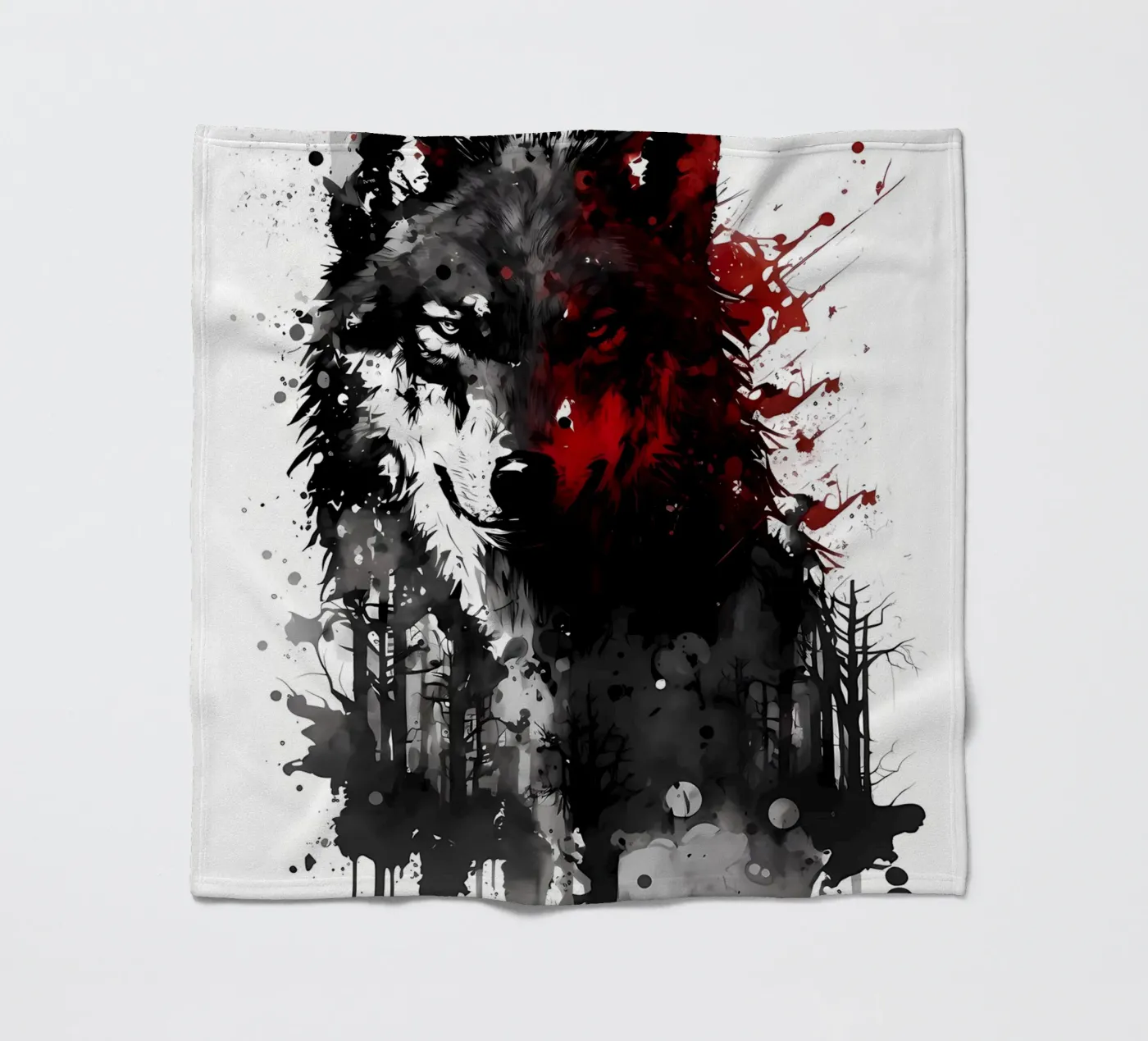 Wolf Dier fleecedeken van Pierre Walton