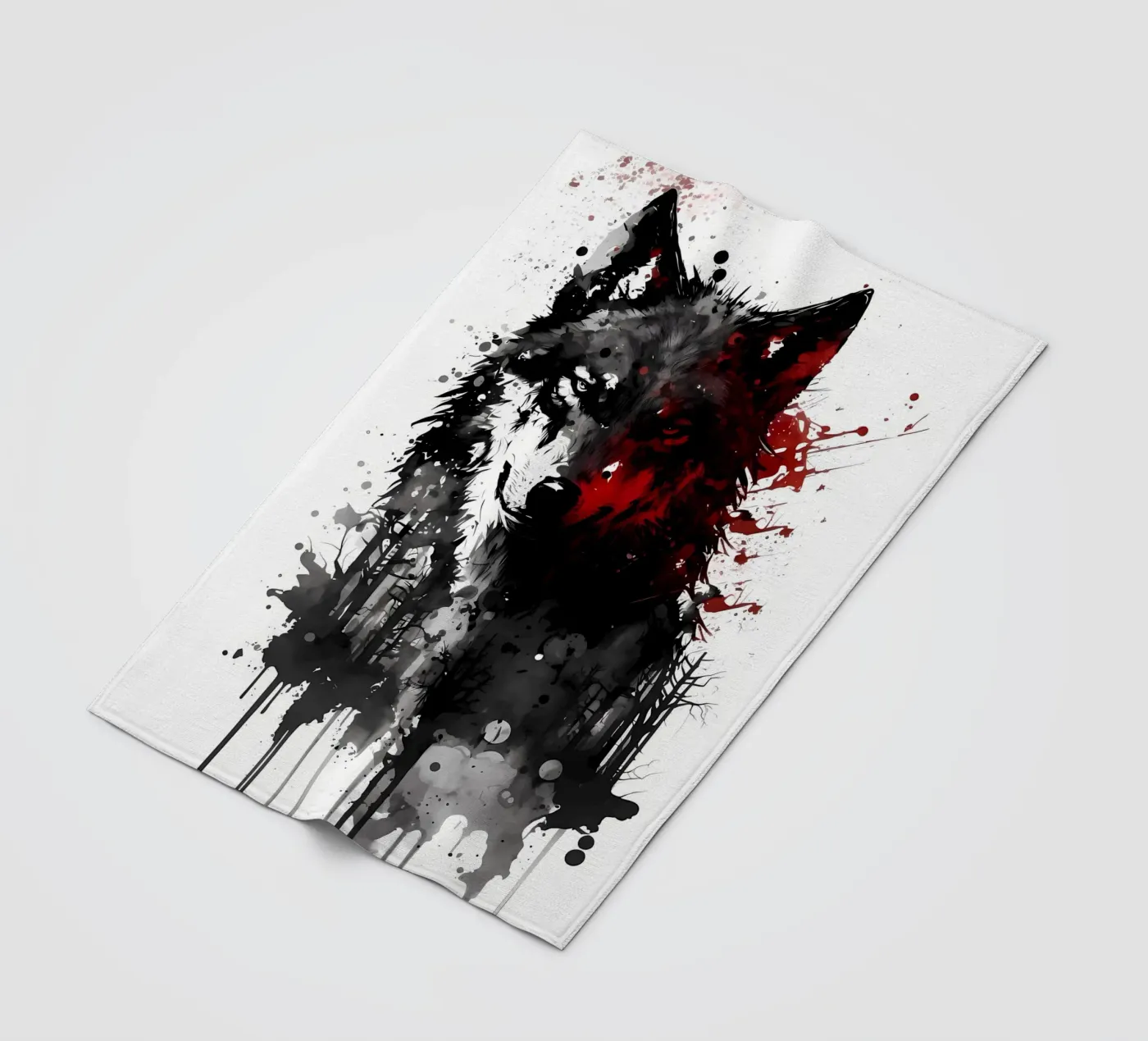 Wolf Dier fleecedeken van Pierre Walton