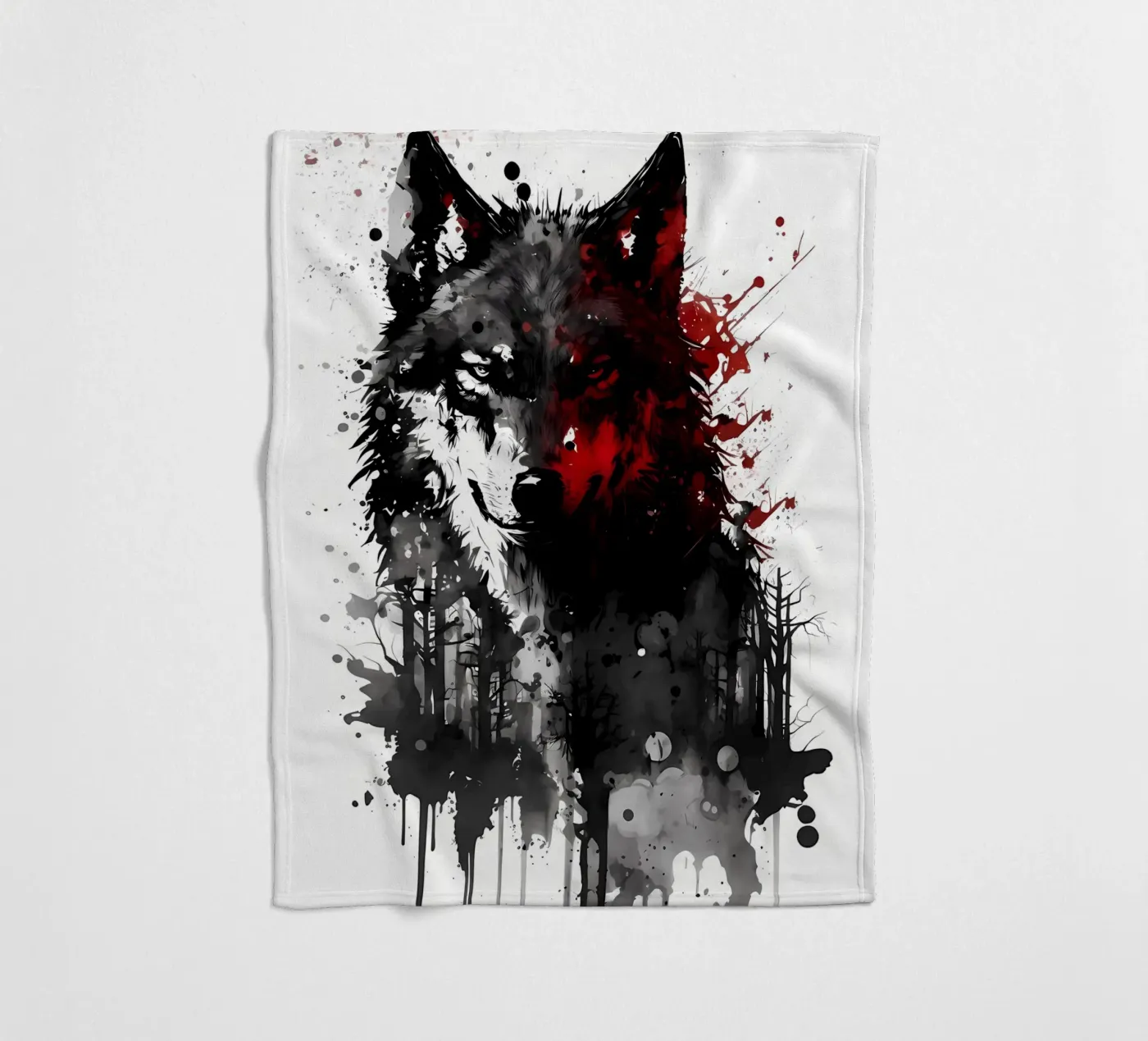 Wolf Dier fleecedeken van Pierre Walton