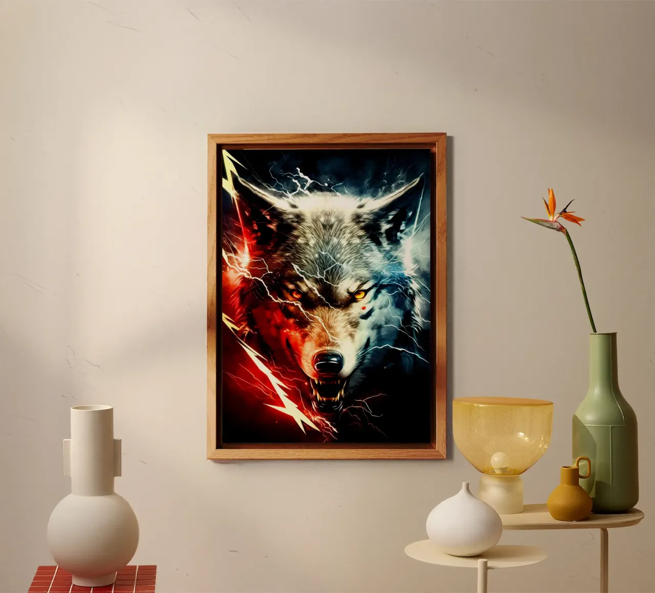 Wolf Animal alu-dibond by Pierre Walton