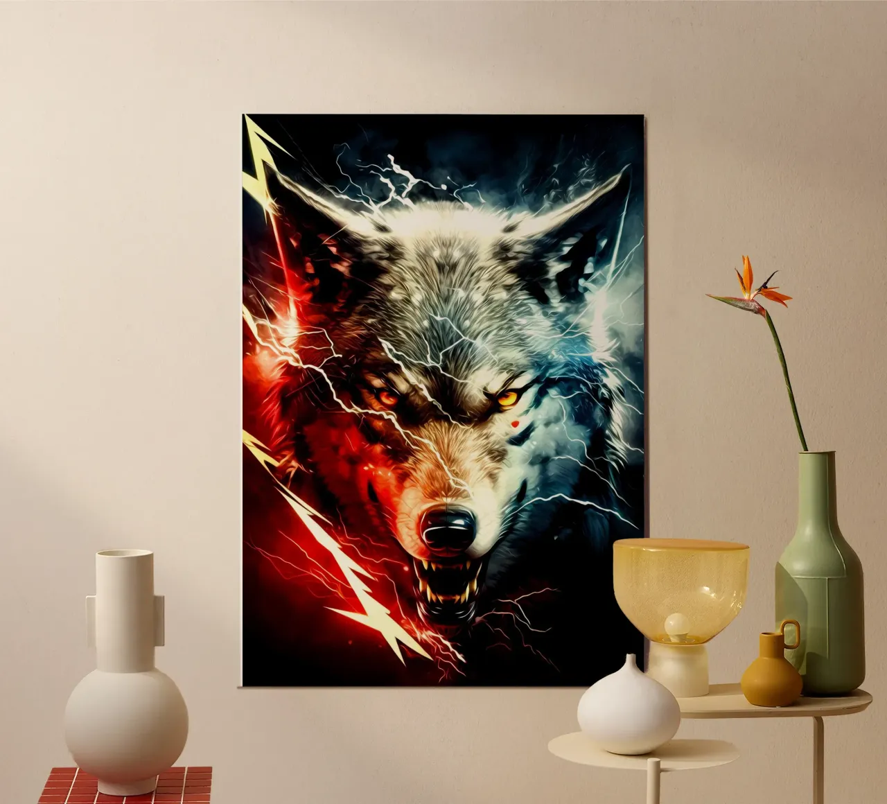 Wolf Animal hahnemühle by Pierre Walton