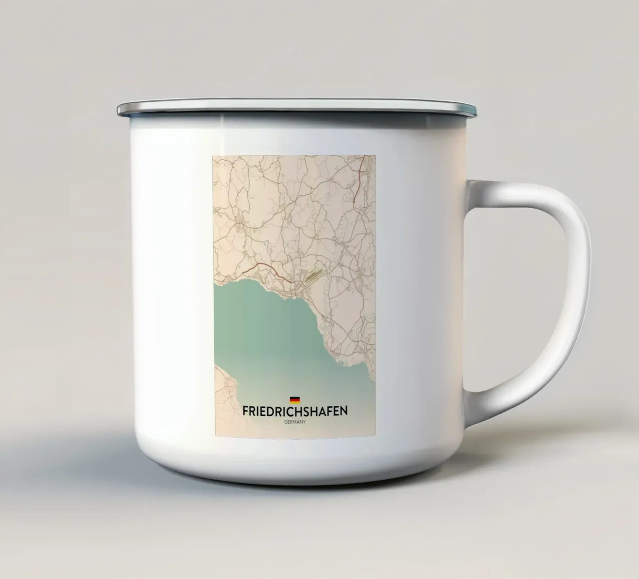 Friedrichshafen DE tazza in smalto da Christopher Adams