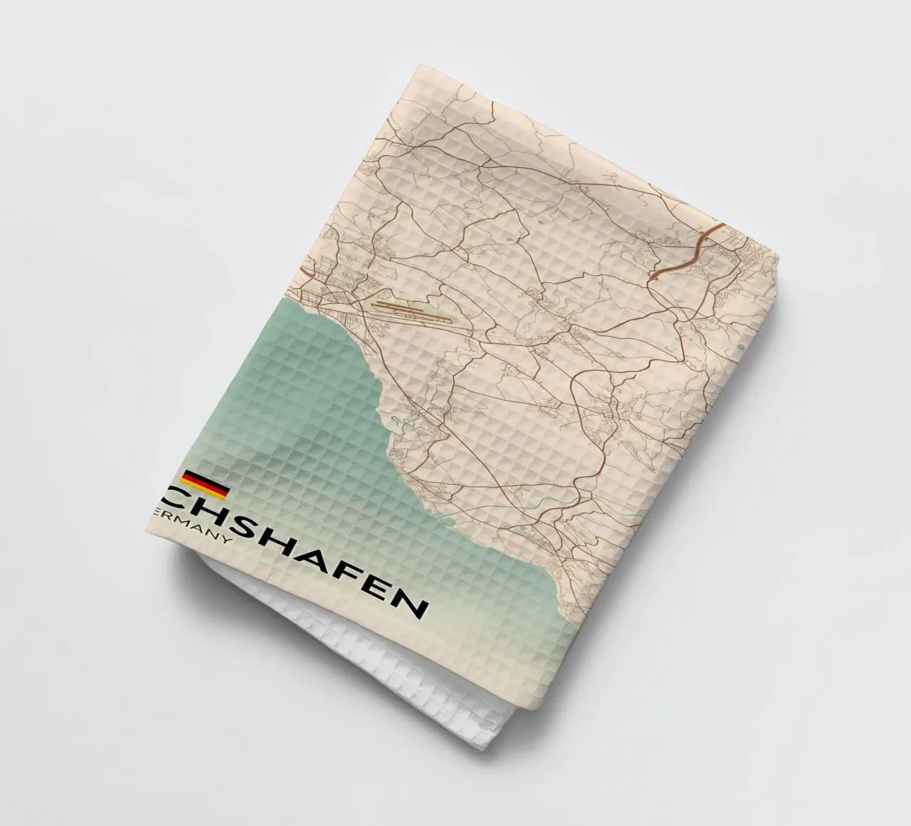 Friedrichshafen DE tea towel by Christopher Adams