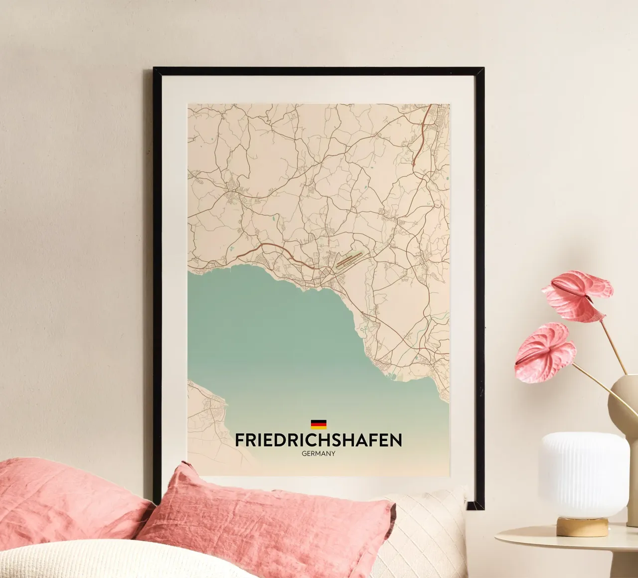 Friedrichshafen DE poster con telaio in plastica da Christopher Adams