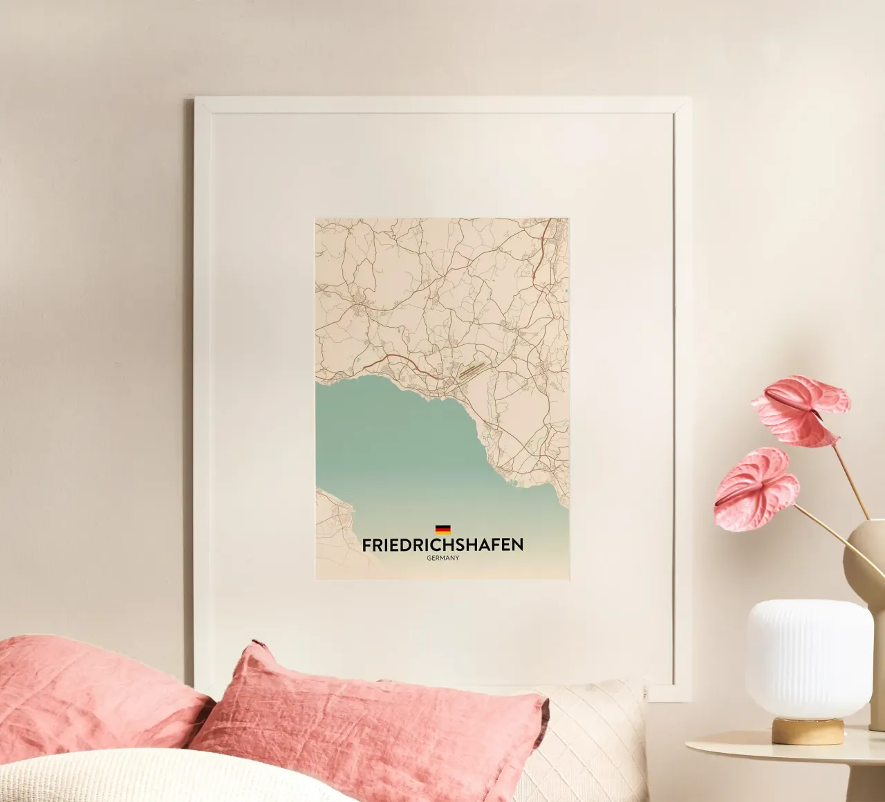 Friedrichshafen DE poster con telaio in plastica da Christopher Adams
