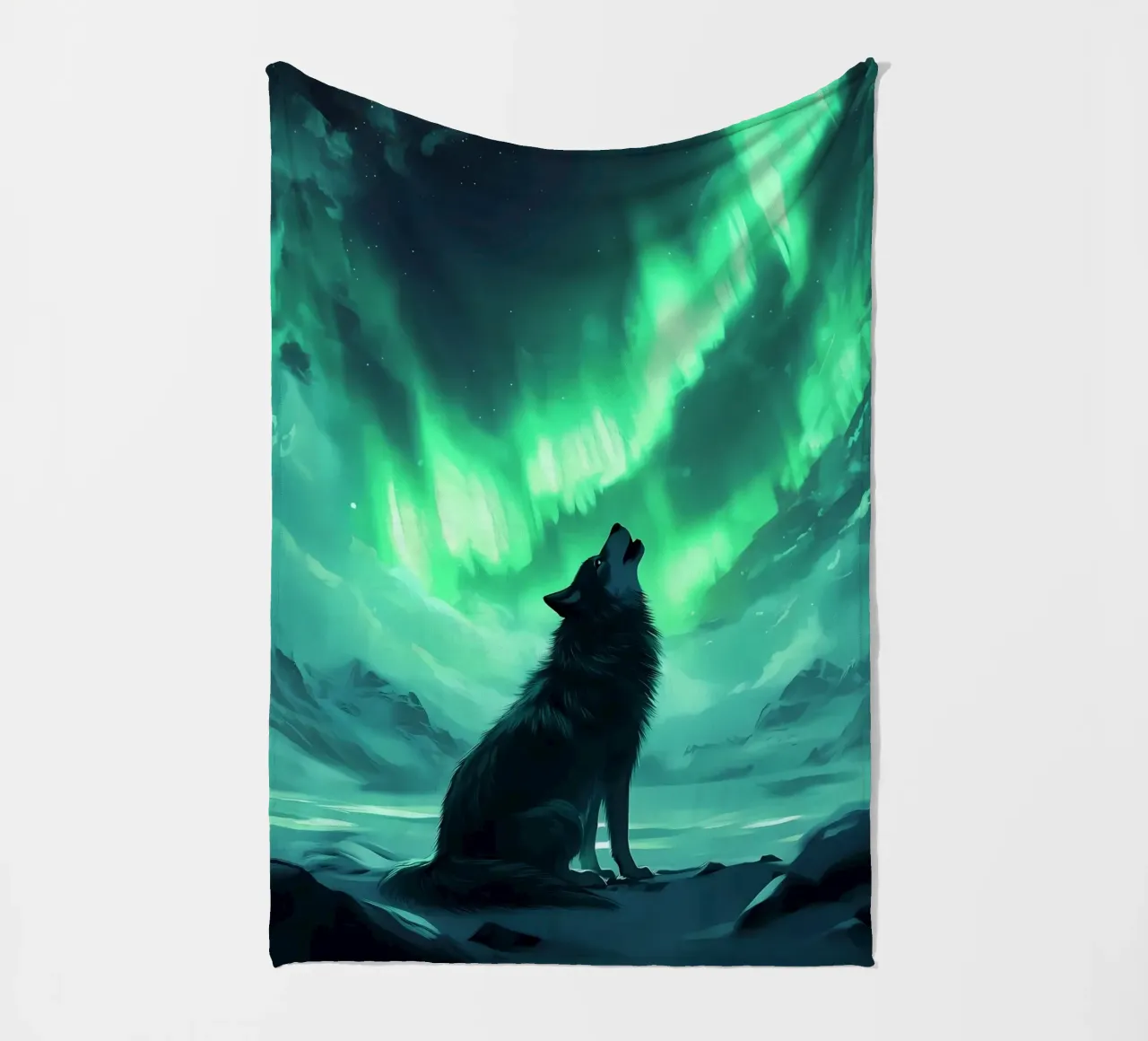 Animale lupo coperta in pile da Pierre Walton