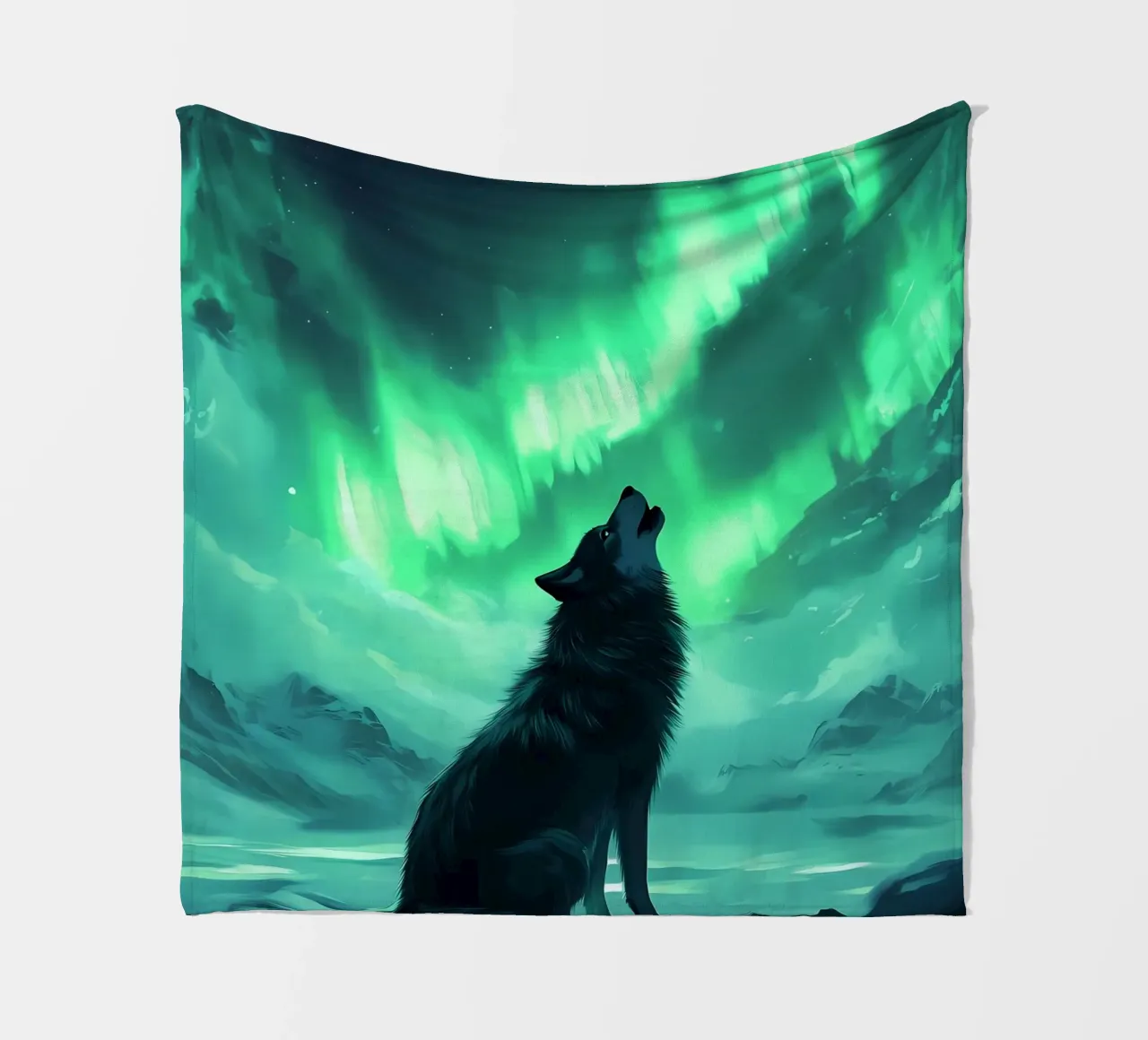 Animale lupo coperta in pile da Pierre Walton