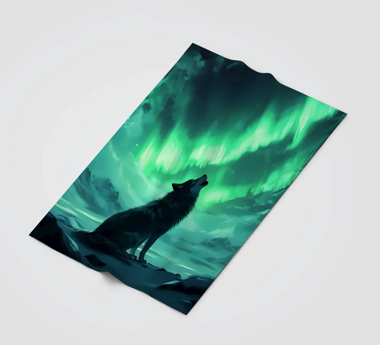 Animale lupo coperta in pile da Pierre Walton