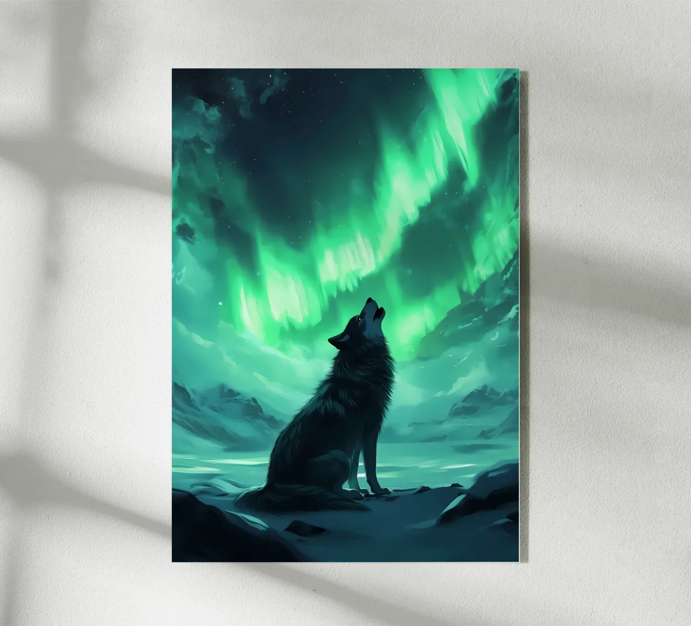 Animale lupo plexiglass da Pierre Walton