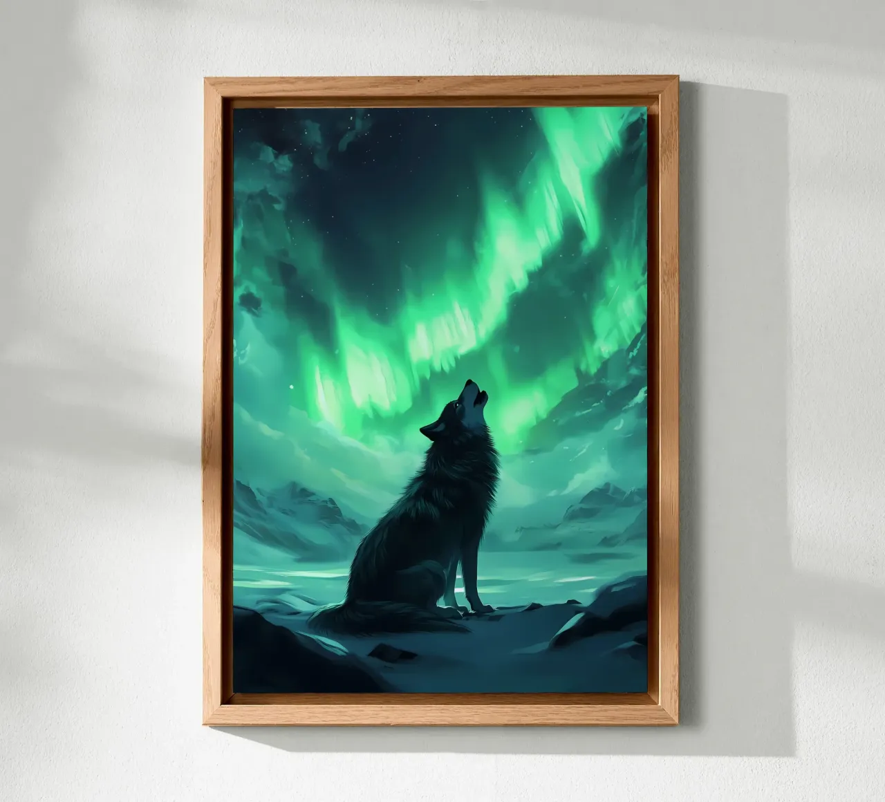 Animale lupo alluminio dibond da Pierre Walton