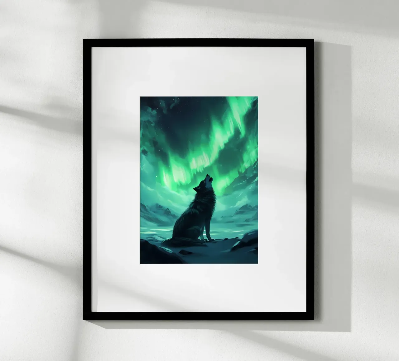 Wolf Dier poster van Pierre Walton