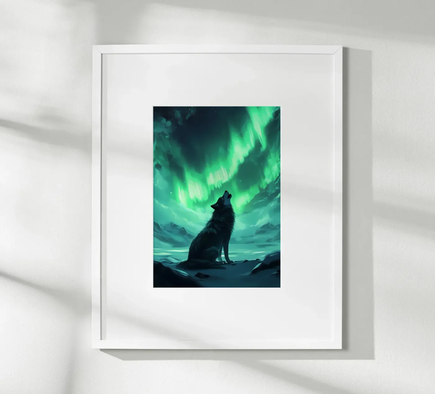 Wolf Dier poster van Pierre Walton