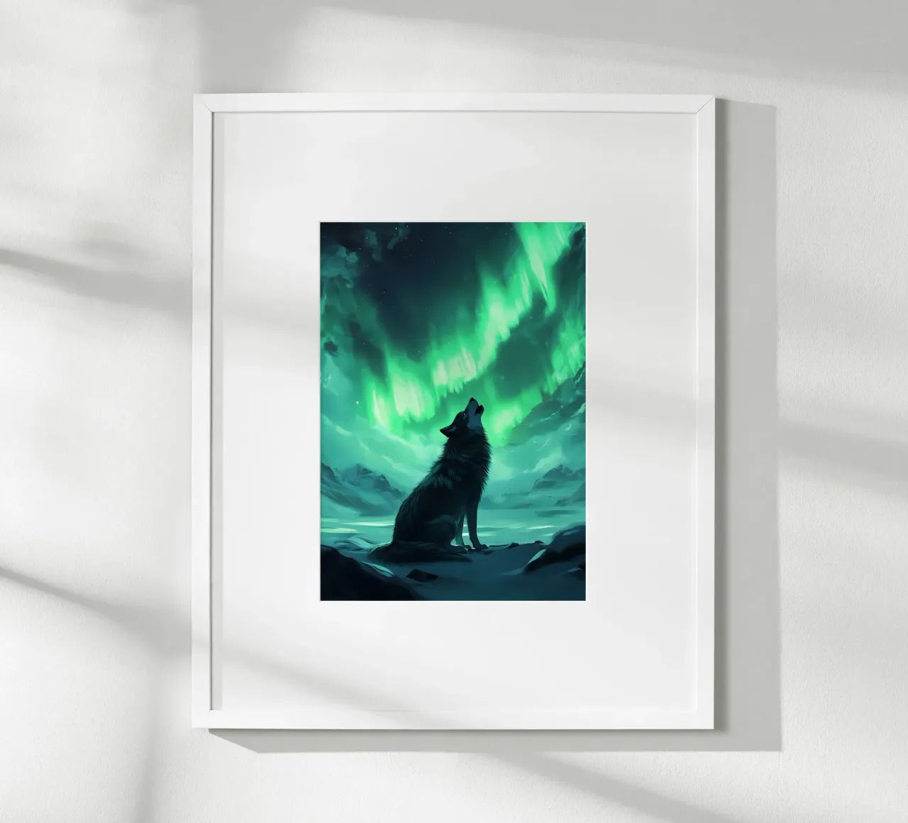 Wolf Dier poster van Pierre Walton