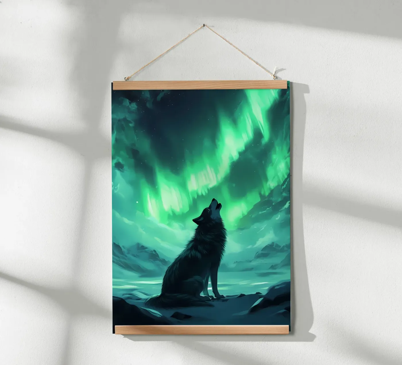 Wolf Dier poster van Pierre Walton