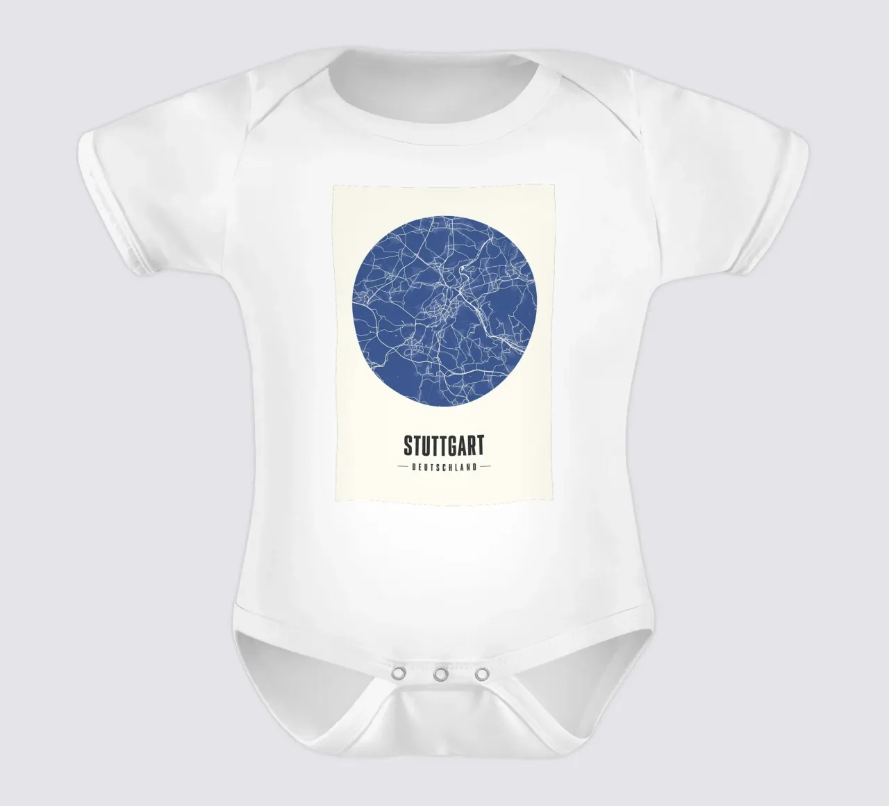 Stuttgart Kurzarm Babybody von Christopher Adams