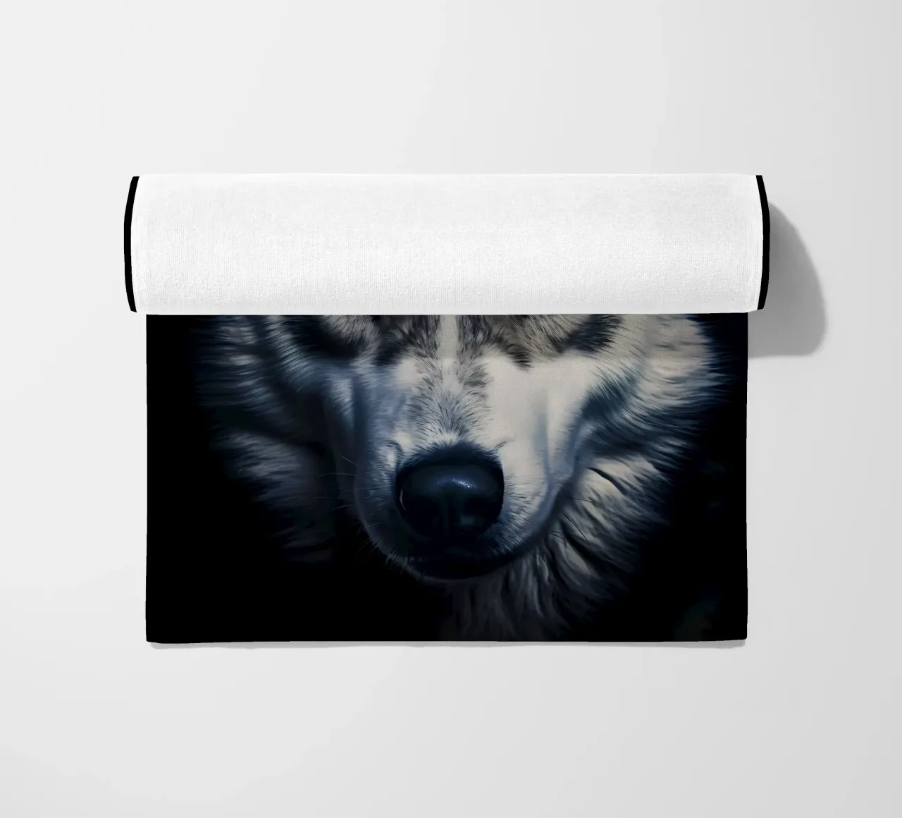 Wolf Animal beach towel by Pierre Walton