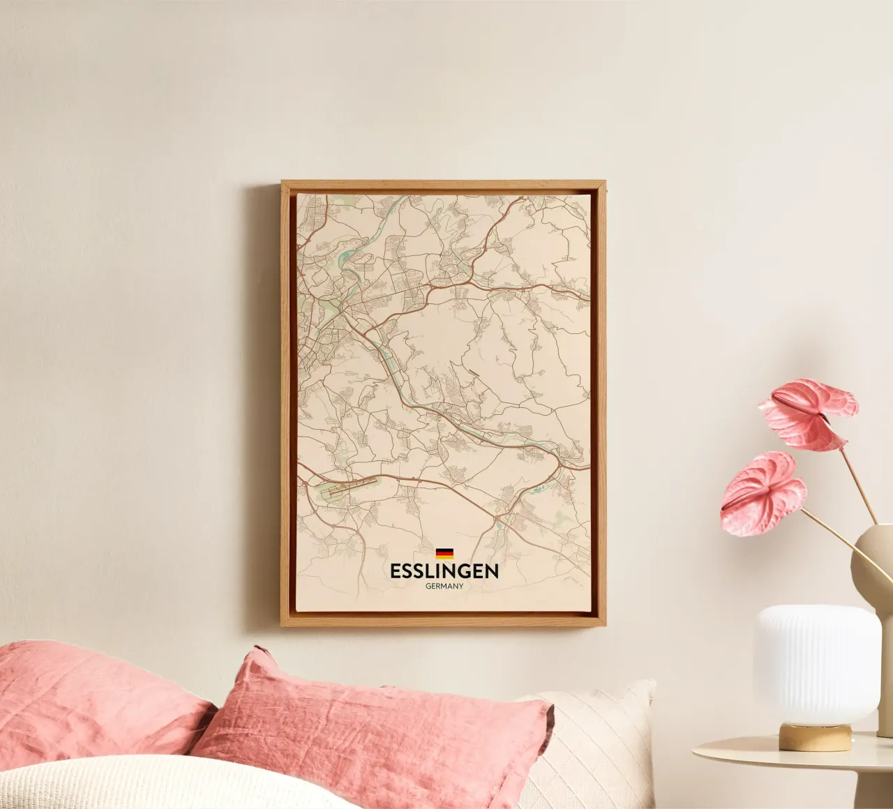 Esslingen DE canvas with Floater frame by Christopher Adams