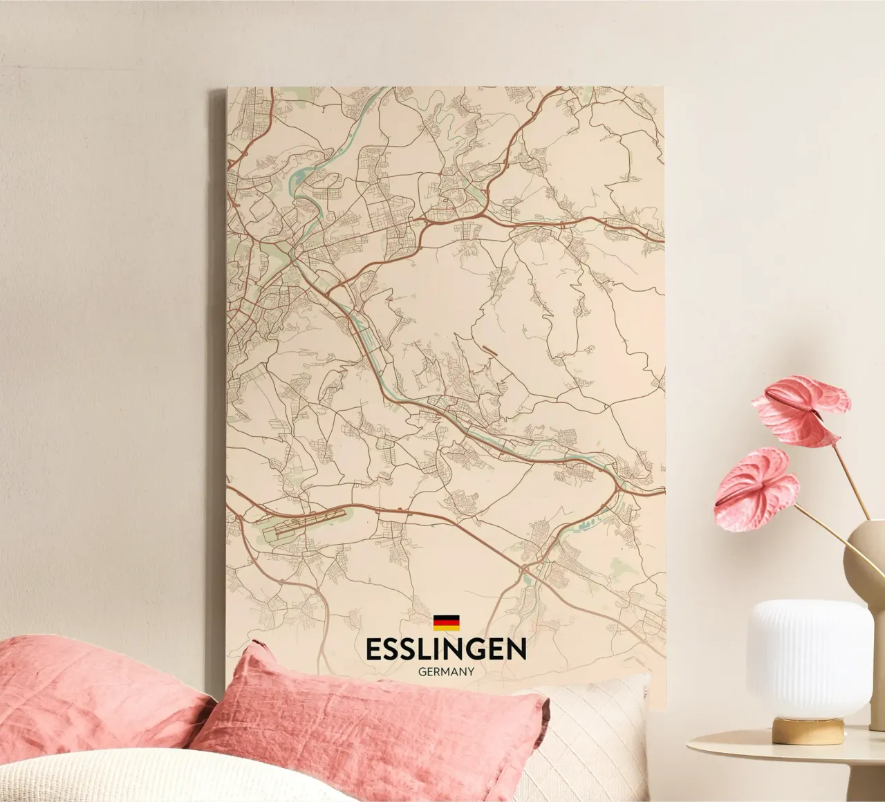 Esslingen DE canvas with Floater frame by Christopher Adams