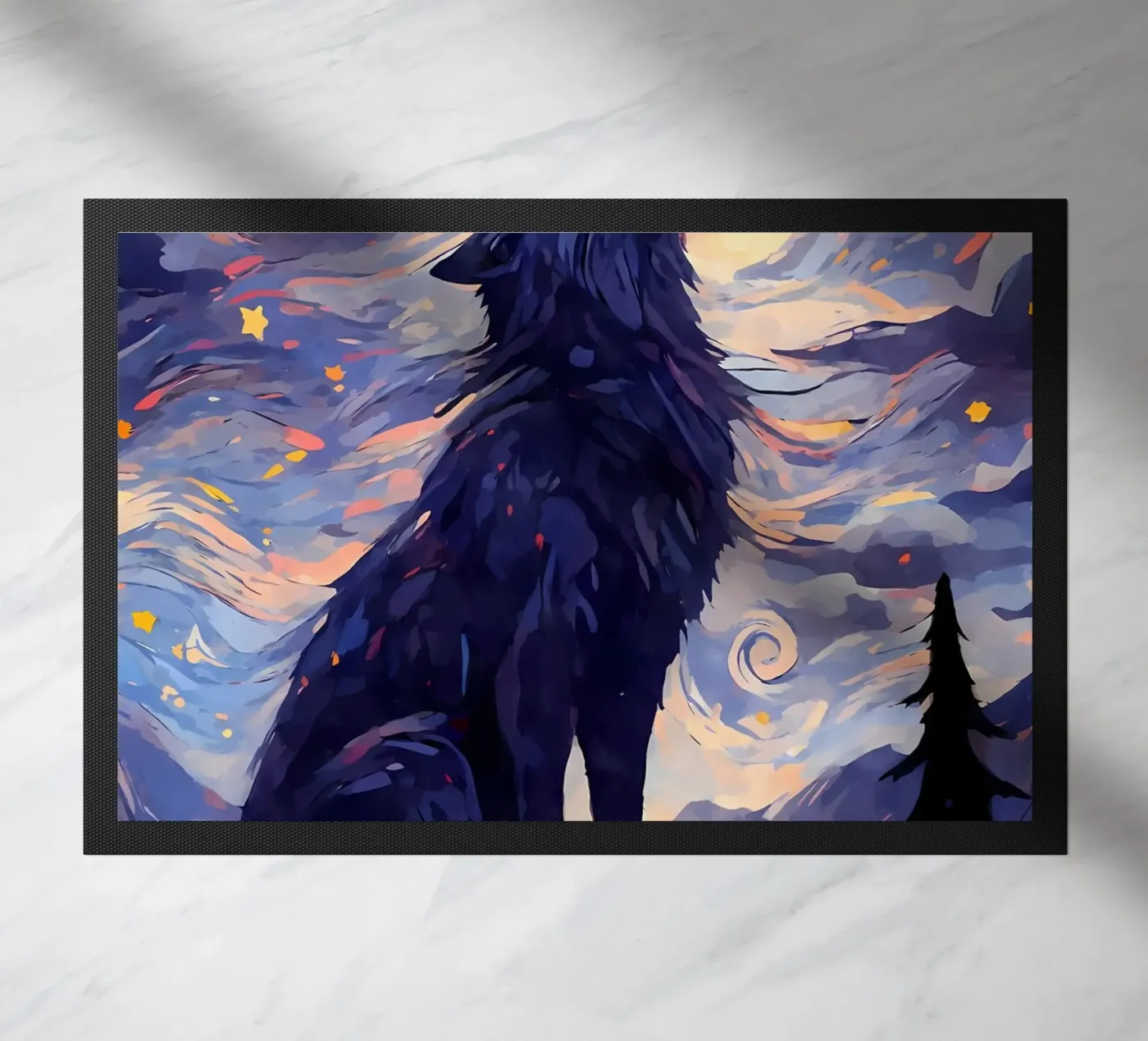 Wolf Dier deurmat van Pierre Walton