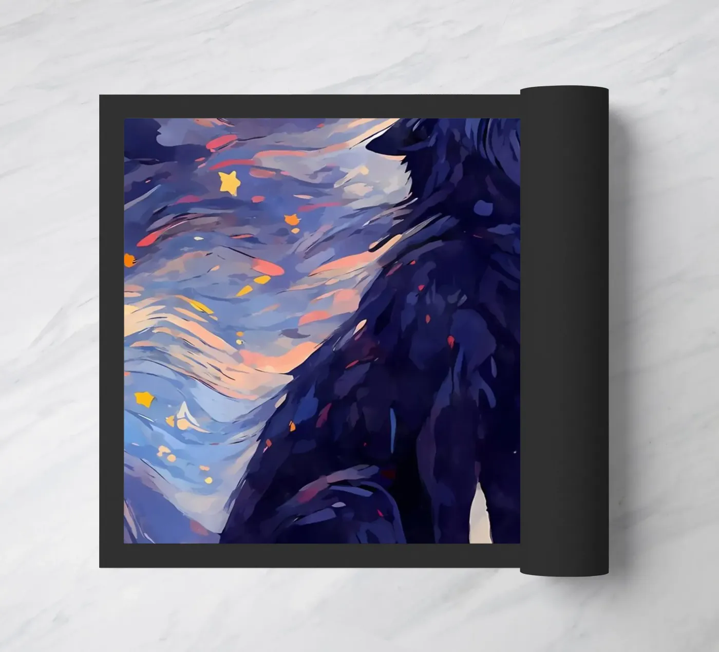 Wolf Dier deurmat van Pierre Walton