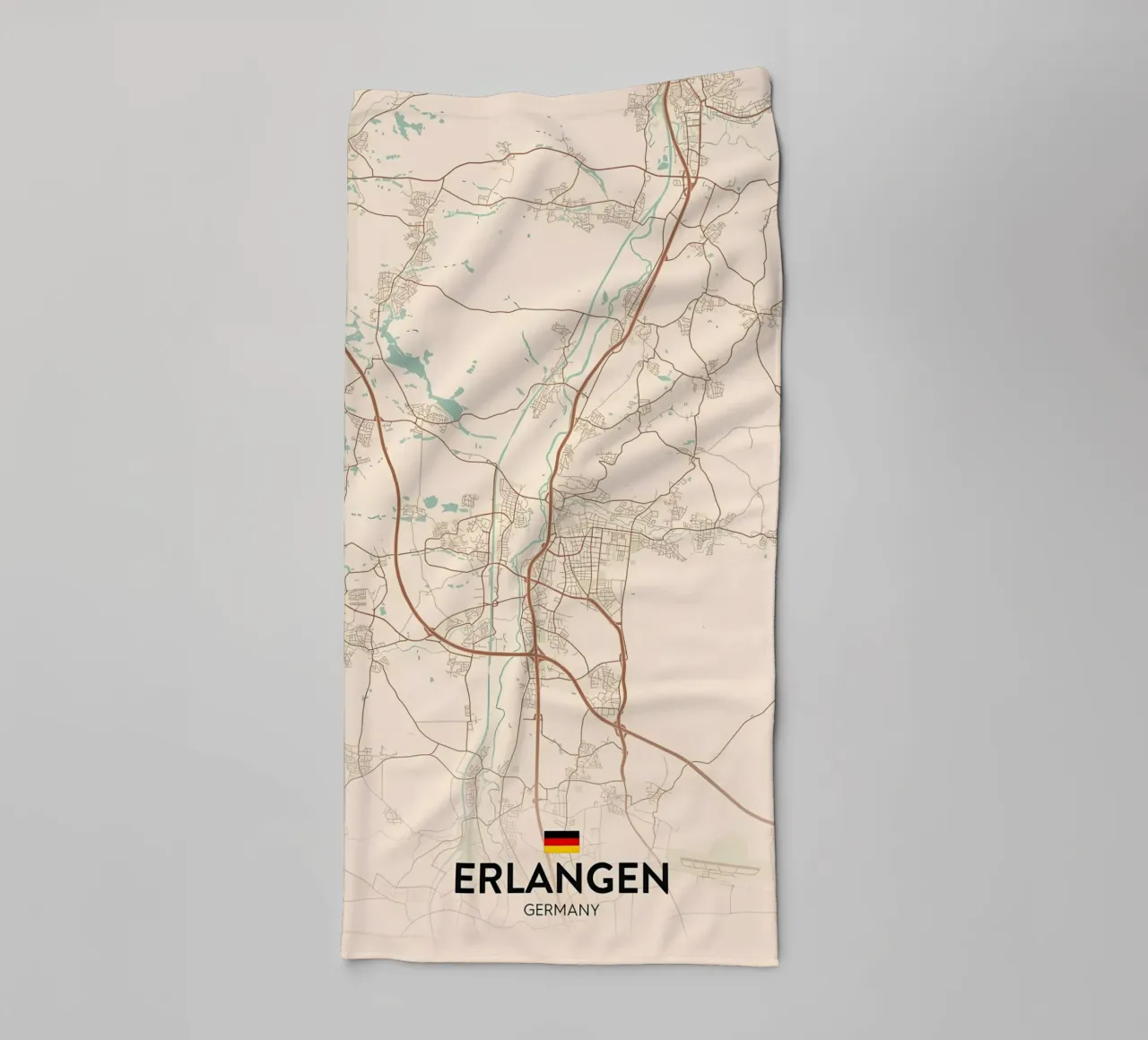 Erlangen DE towel by Christopher Adams