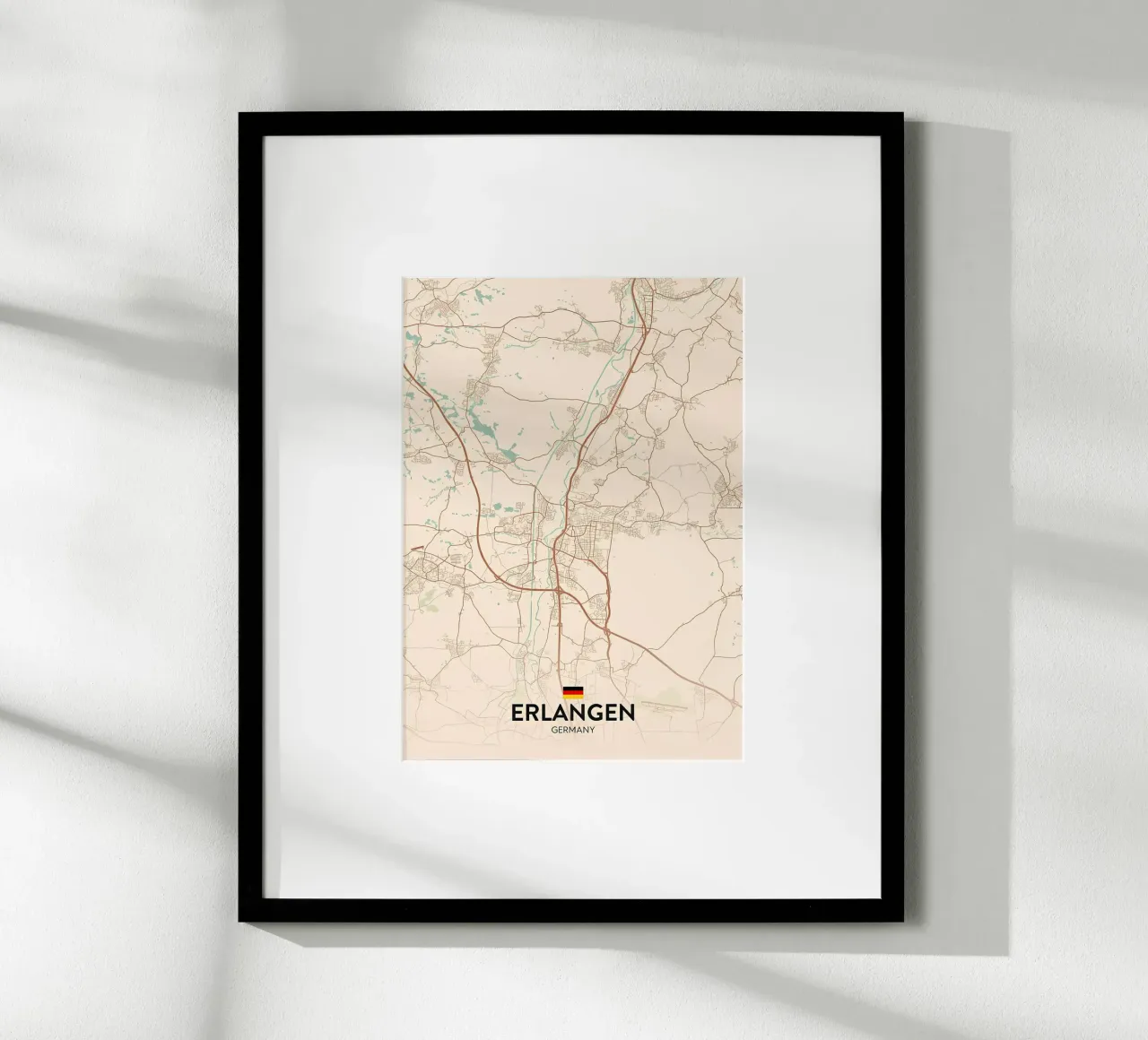 Erlangen DE poster con telaio in plastica da Christopher Adams