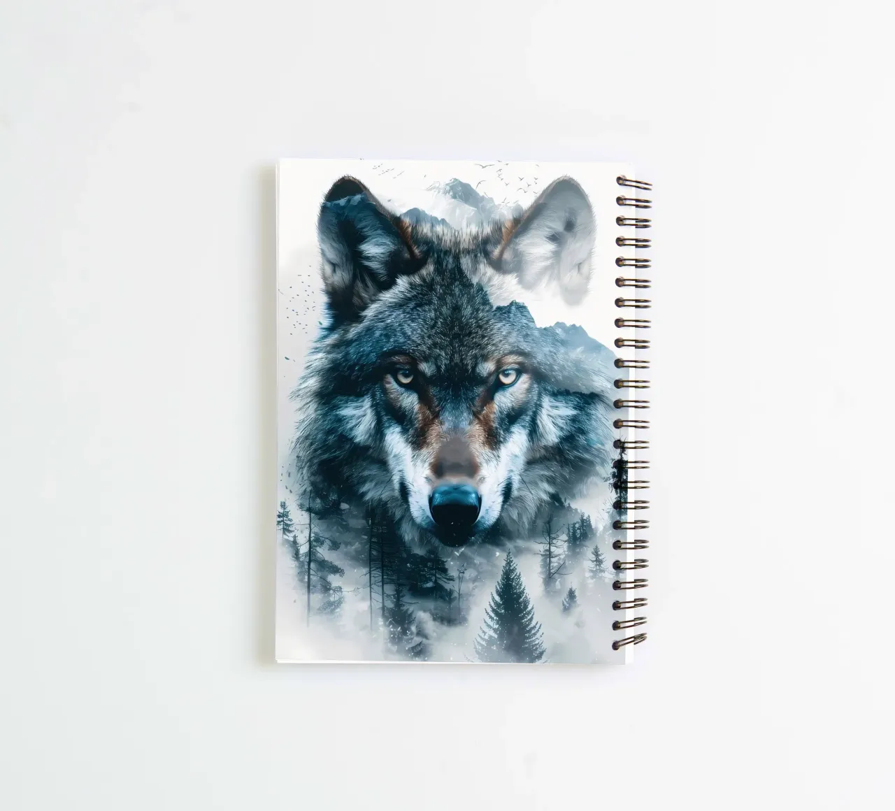 Wolf Dier notitieboek met spiraal van Pierre Walton
