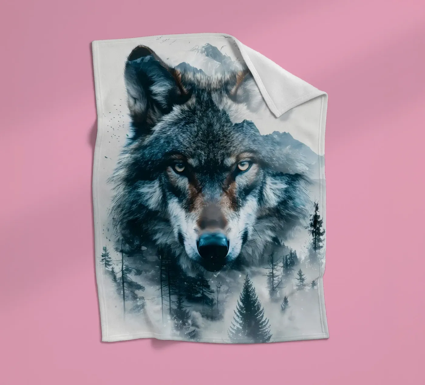 Wolf Dier fleecedeken van Pierre Walton