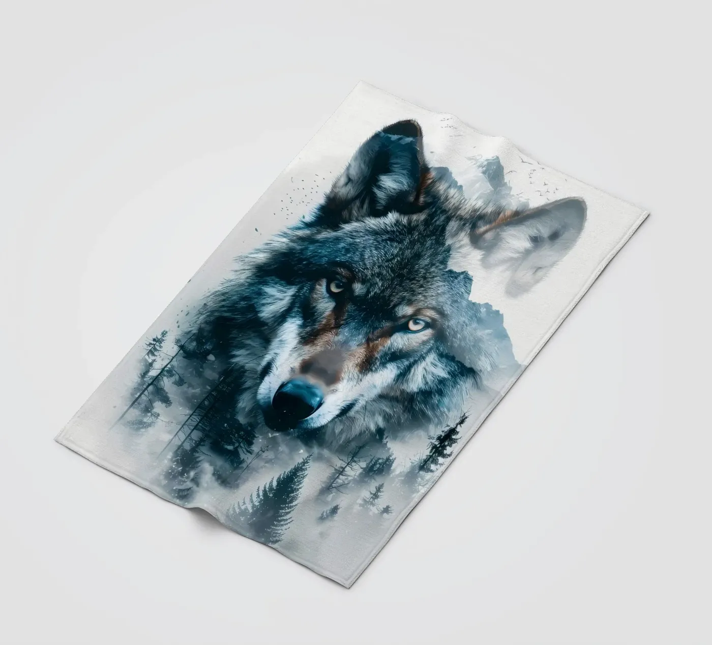 Wolf Dier fleecedeken van Pierre Walton