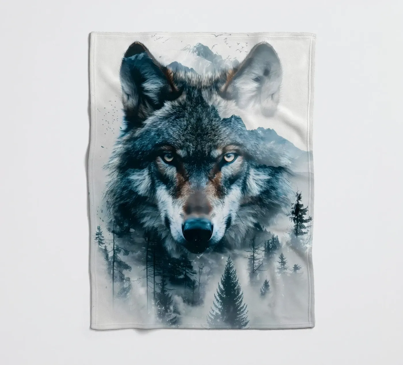 Wolf Dier fleecedeken van Pierre Walton