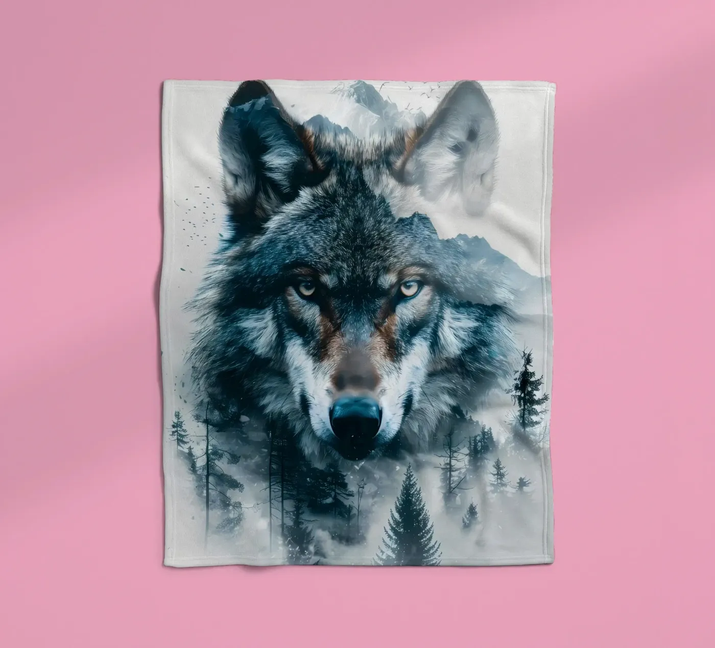 Wolf Dier fleecedeken van Pierre Walton