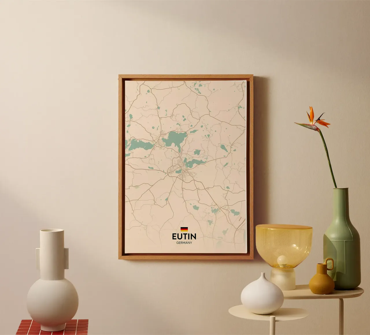 Eutin DE canvas met Baklijst van Christopher Adams