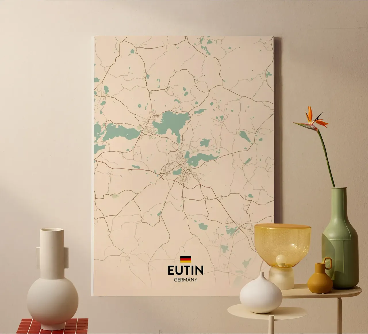 Eutin DE canvas met Baklijst van Christopher Adams