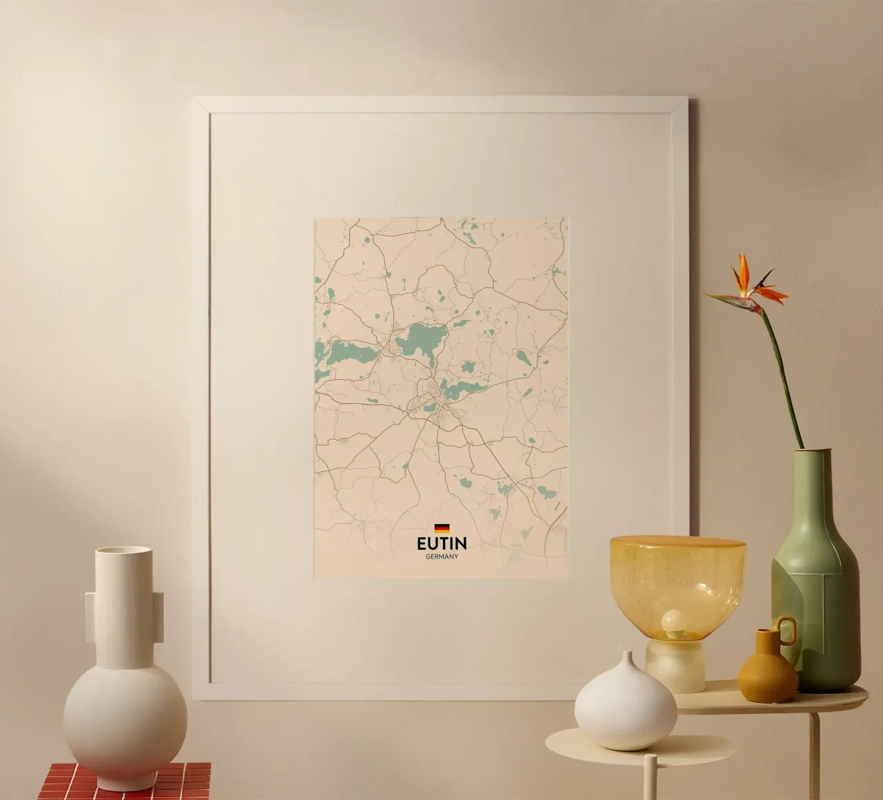 Eutin DE poster con telaio in alluminio da Christopher Adams