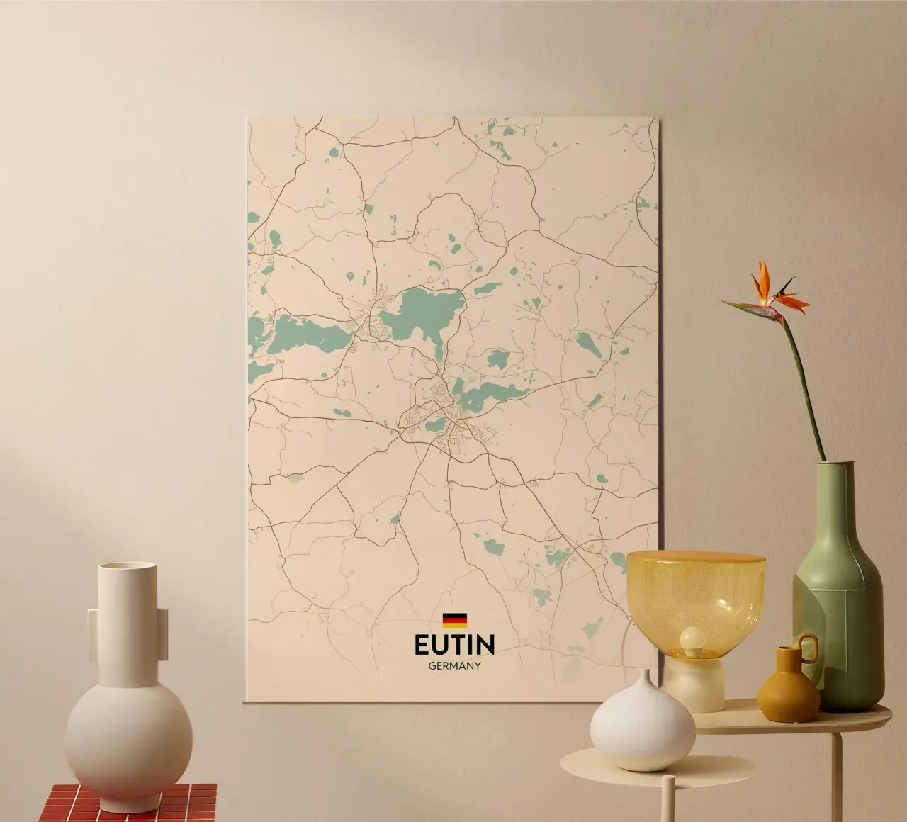 Eutin DE poster con telaio in alluminio da Christopher Adams