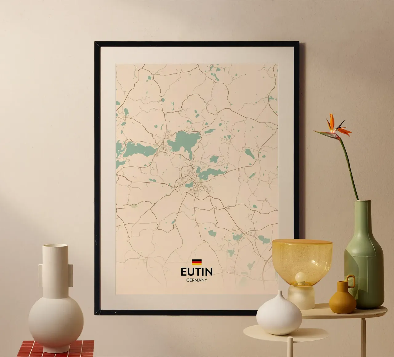 Eutin DE poster con telaio in alluminio da Christopher Adams