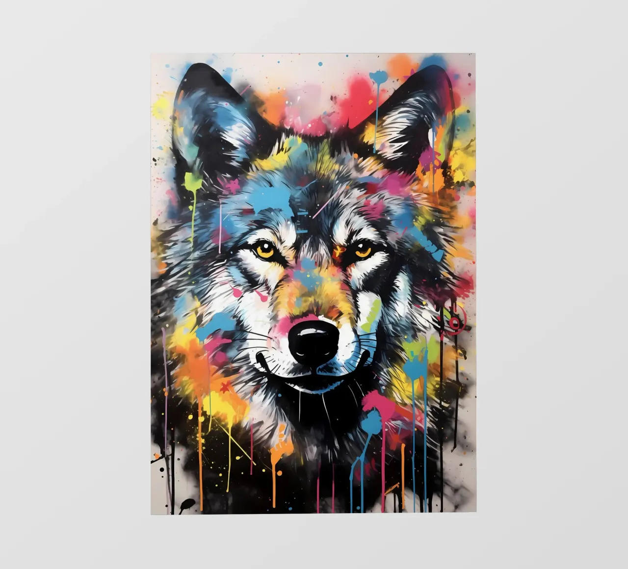 Animale lupo telo in pvc da Pierre Walton