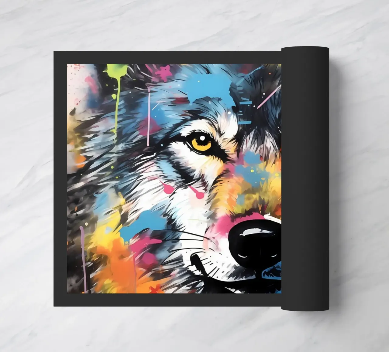 Wolf Dier deurmat van Pierre Walton