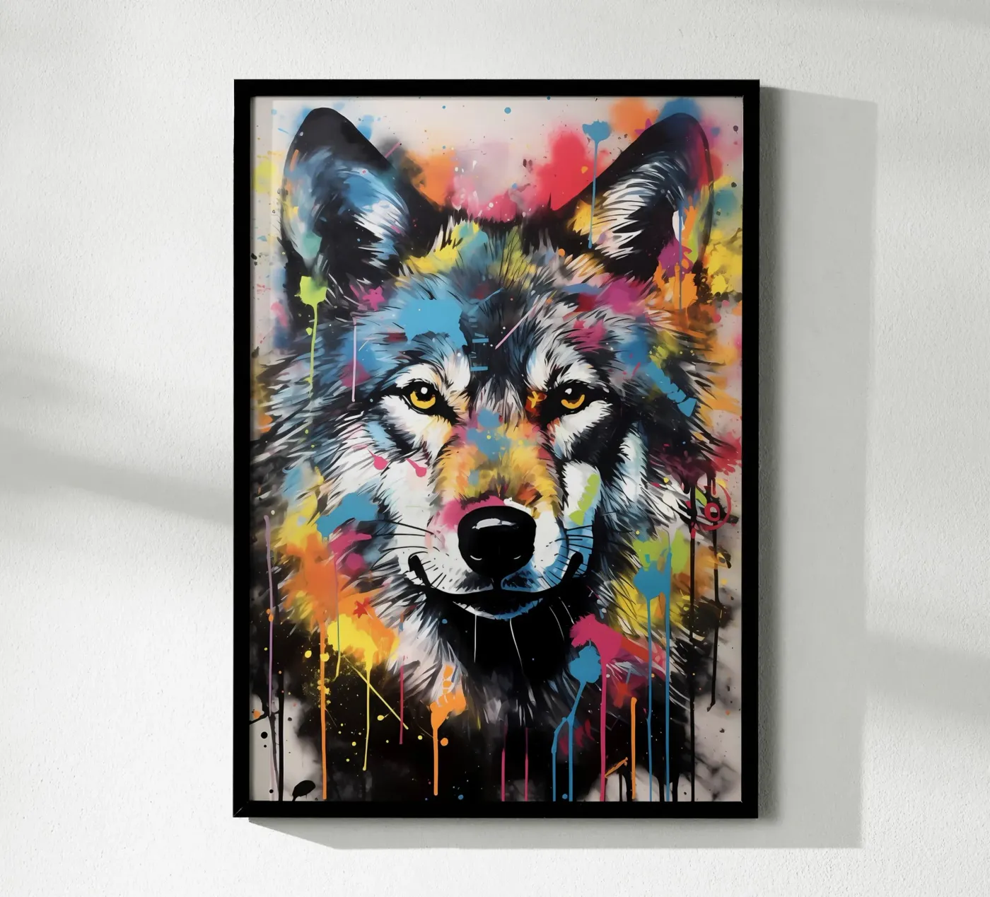 Wolf Dier poster van Pierre Walton
