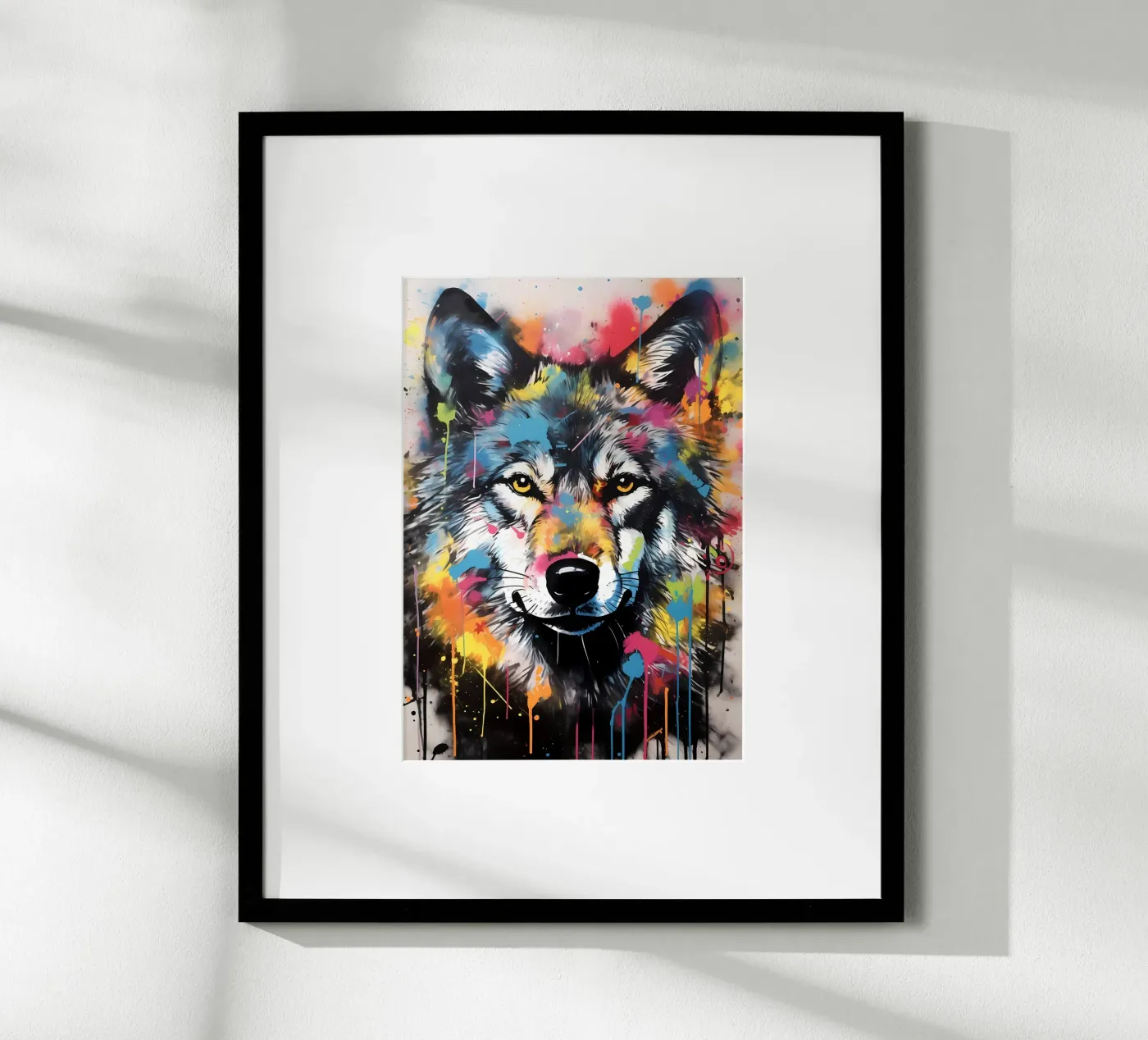 Wolf Dier poster van Pierre Walton
