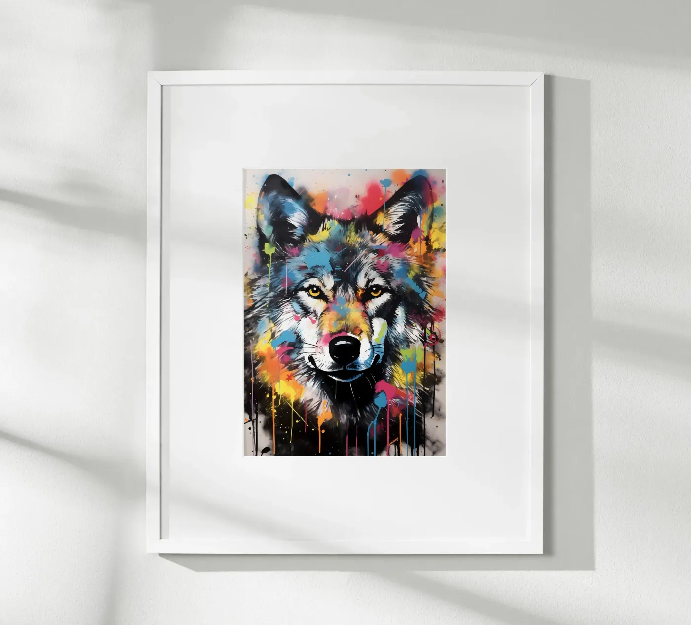 Wolf Dier poster van Pierre Walton