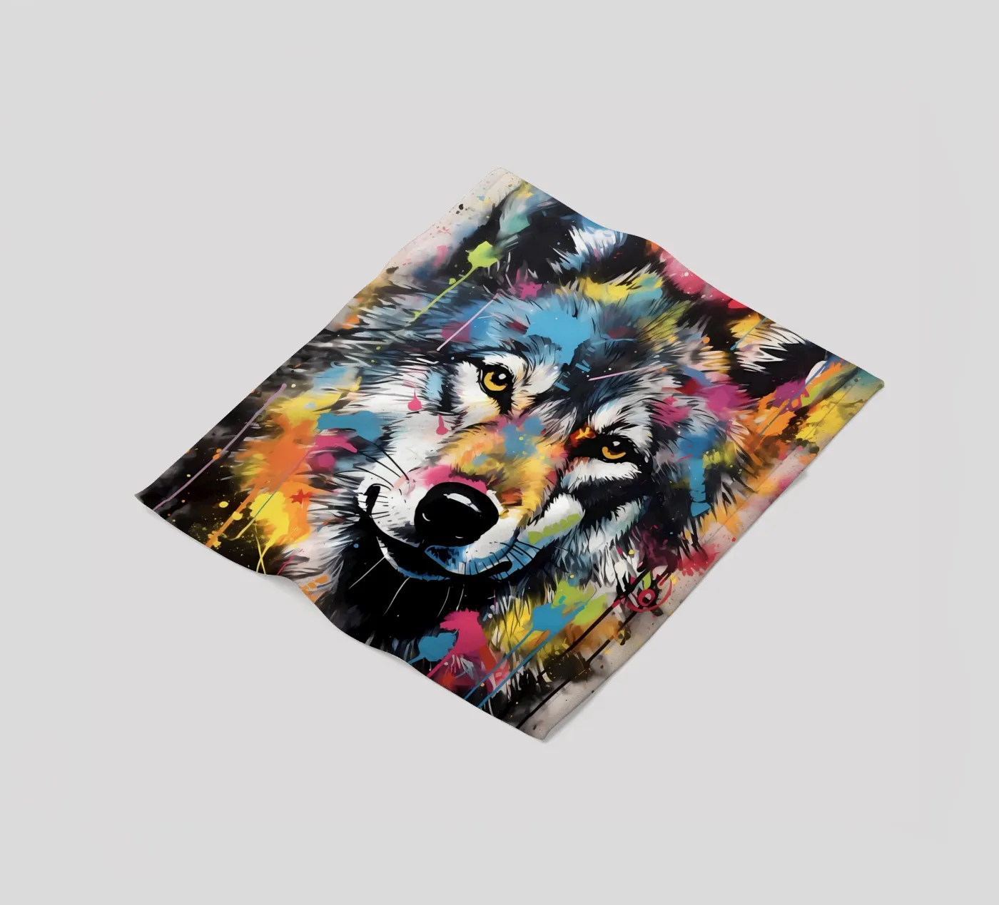 Wolf Dier fleecedeken van Pierre Walton