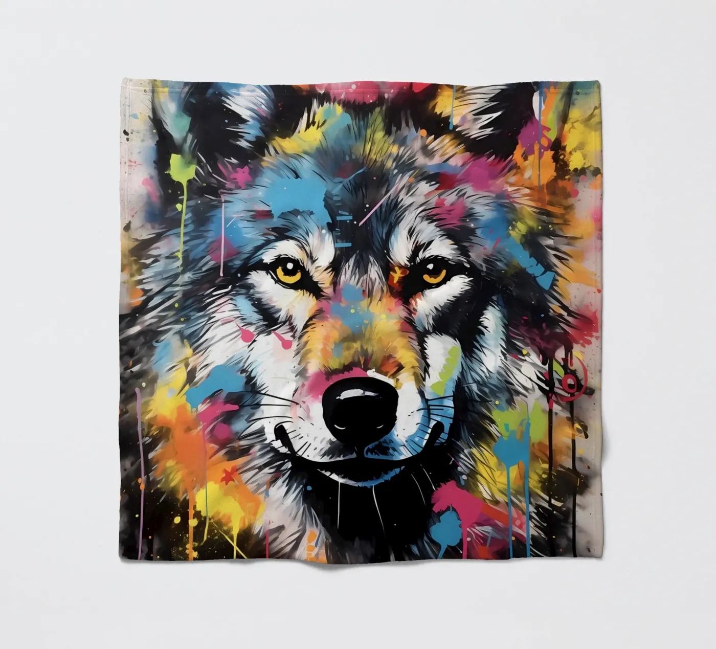 Wolf Dier fleecedeken van Pierre Walton